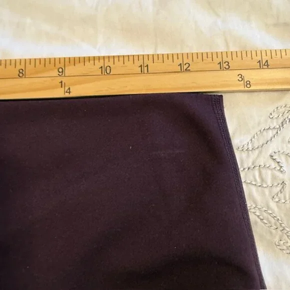 Yogalicious Lux Purple Hi-Rise Elastic Free Waistband Yoga Pants Leggings Sz M - Picture 9 of 11